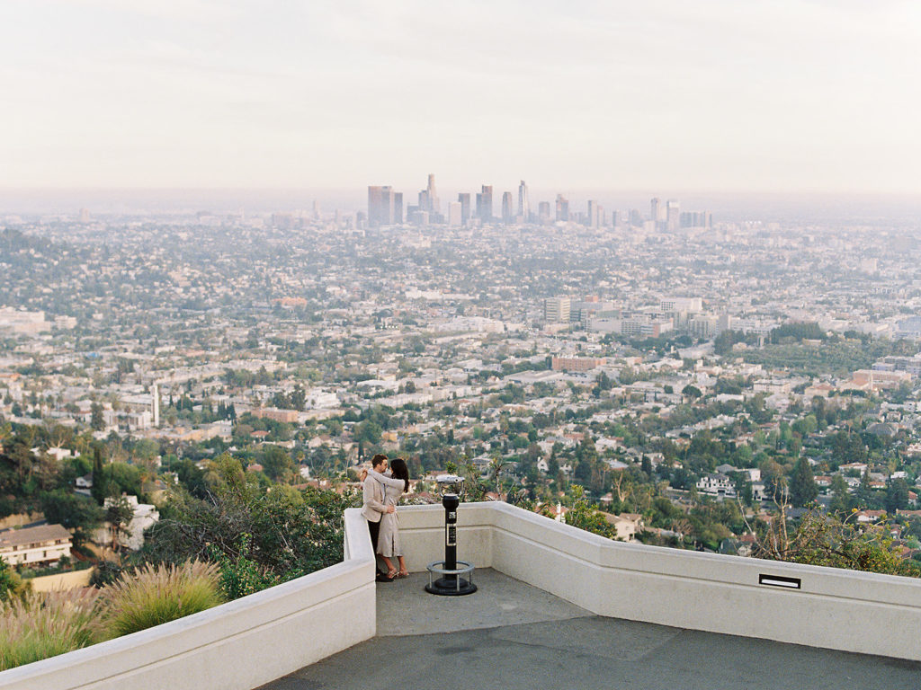 Engagement Shoot at Griffith Observatory by Alora Lani Photography