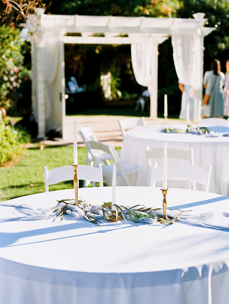 An Intimate Garden Wedding Reception at Schoenberg Gardens, photographed by Arizona wedding photographer Alora Lani