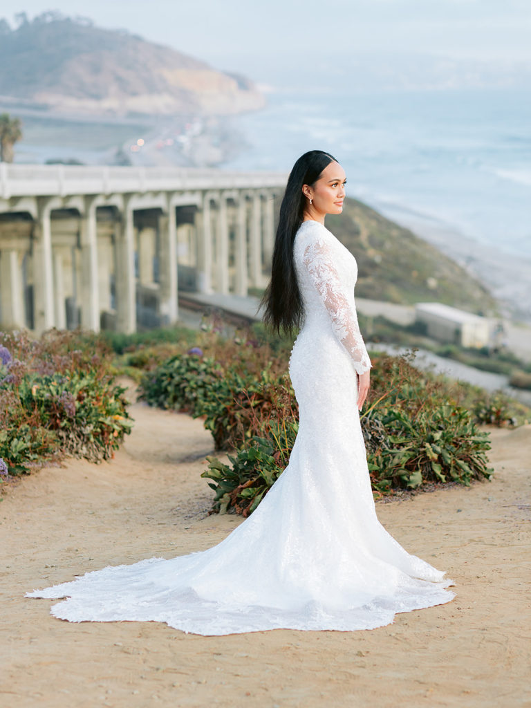 San Diego Beach Formal Wedding Photos | Alora Lani Southern California Wedding Photographer