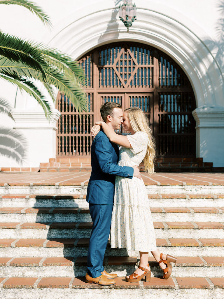 Santa Barbara Engagement Photos at the Santa Barbara Courthouse by Southern California Wedding Photographer Alora Lani