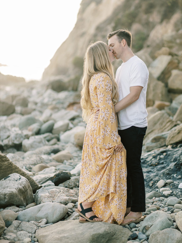 Santa Barbara Engagement Photos at Elwood Beach by Southern California Wedding Photographer Alora Lani